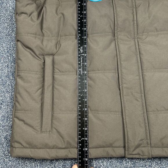 Columbia Vest Men XL Black Gray Puffer Jacket Water Resistant Thermal $120 MSRP - Picture 10 of 12